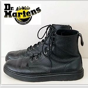 Original Dr Martens Black Leather Curtis Ankle Boots Air Wair 8 Tie Excellent